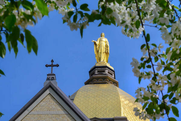 Dome in spring, 2022 (Photo by Matt Cashore/University of Notre Dame)