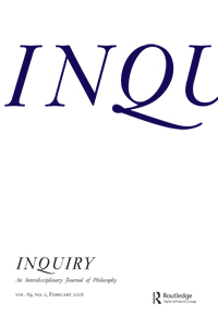 Cover of INQUIRY: An Interdisciplinary Journal of Philosophy
